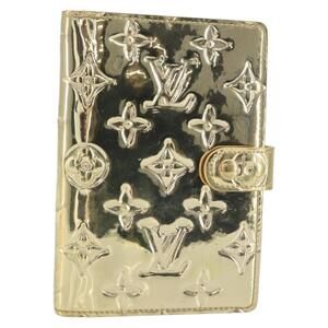 LOUIS VUITTON Miroir Agenda PM Day Planner Cover Gold R20962 LV Auth yk20144